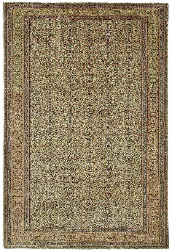 6x10 Hand-Knotted Turkish Wool Rug - 48996