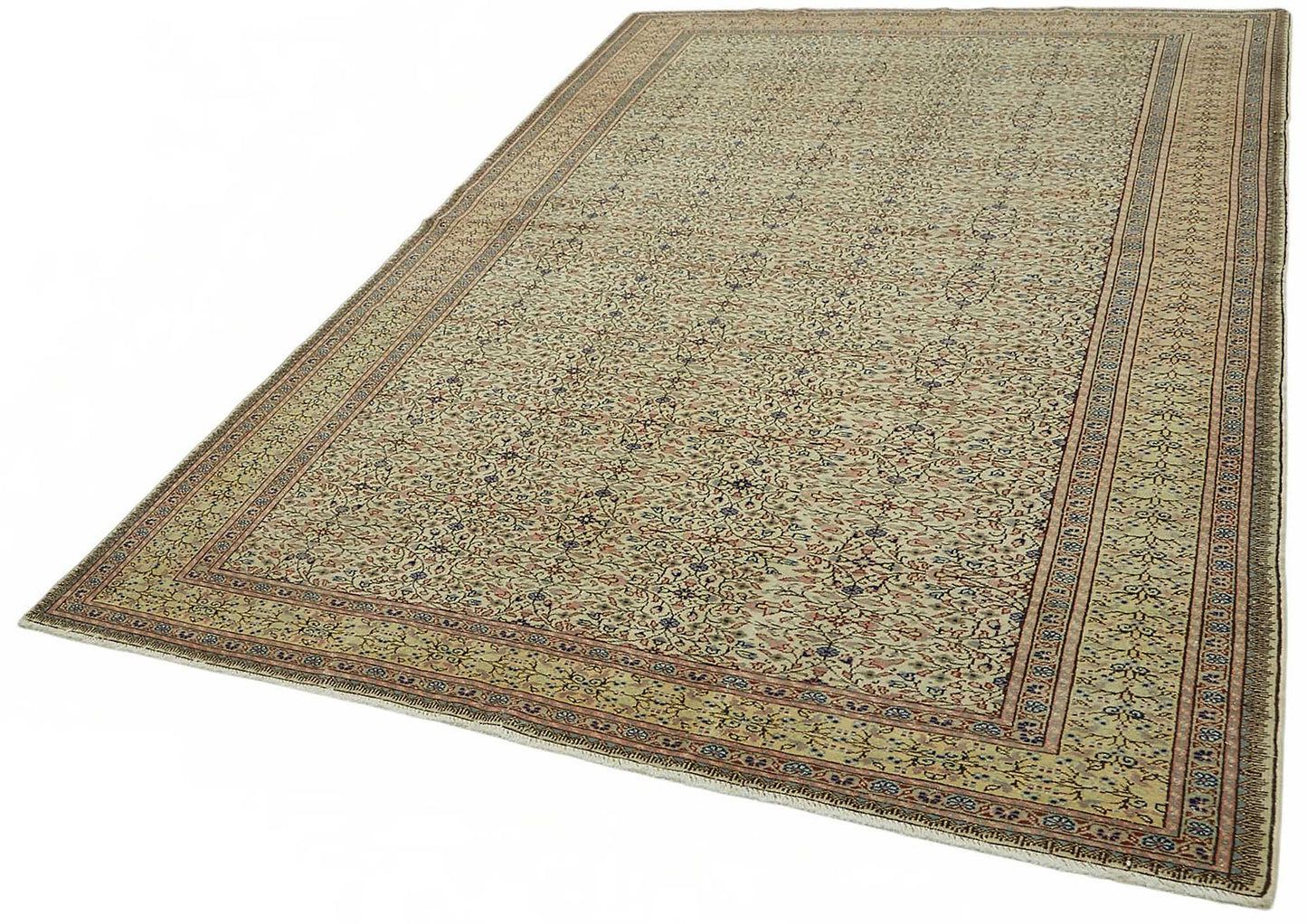 6x10 Hand-Knotted Turkish Wool Rug - 48996