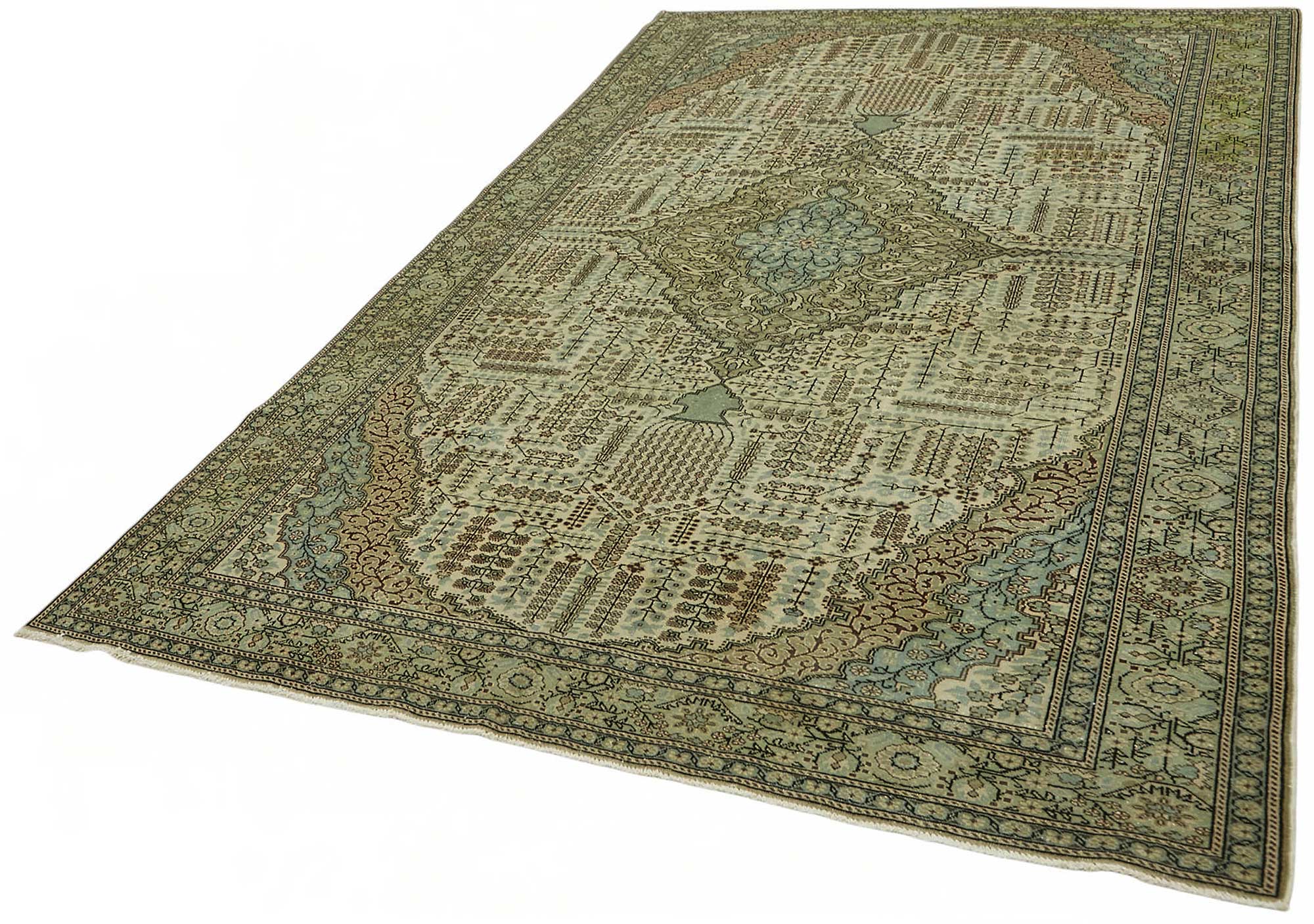 6x9 Hand-Knotted Turkish Wool Rug - 48997