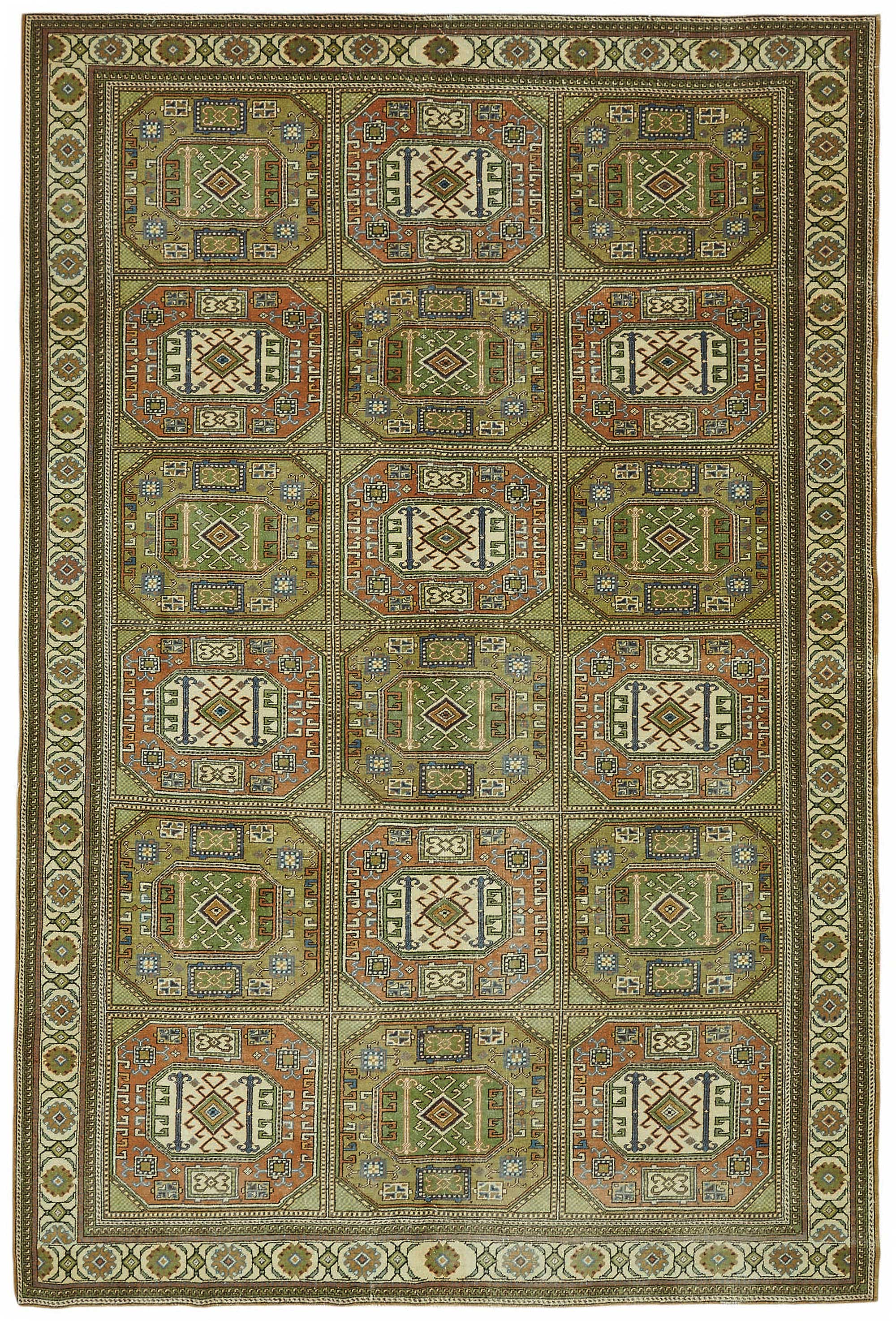 6x9 Hand-Knotted Turkish Wool Rug - 48998