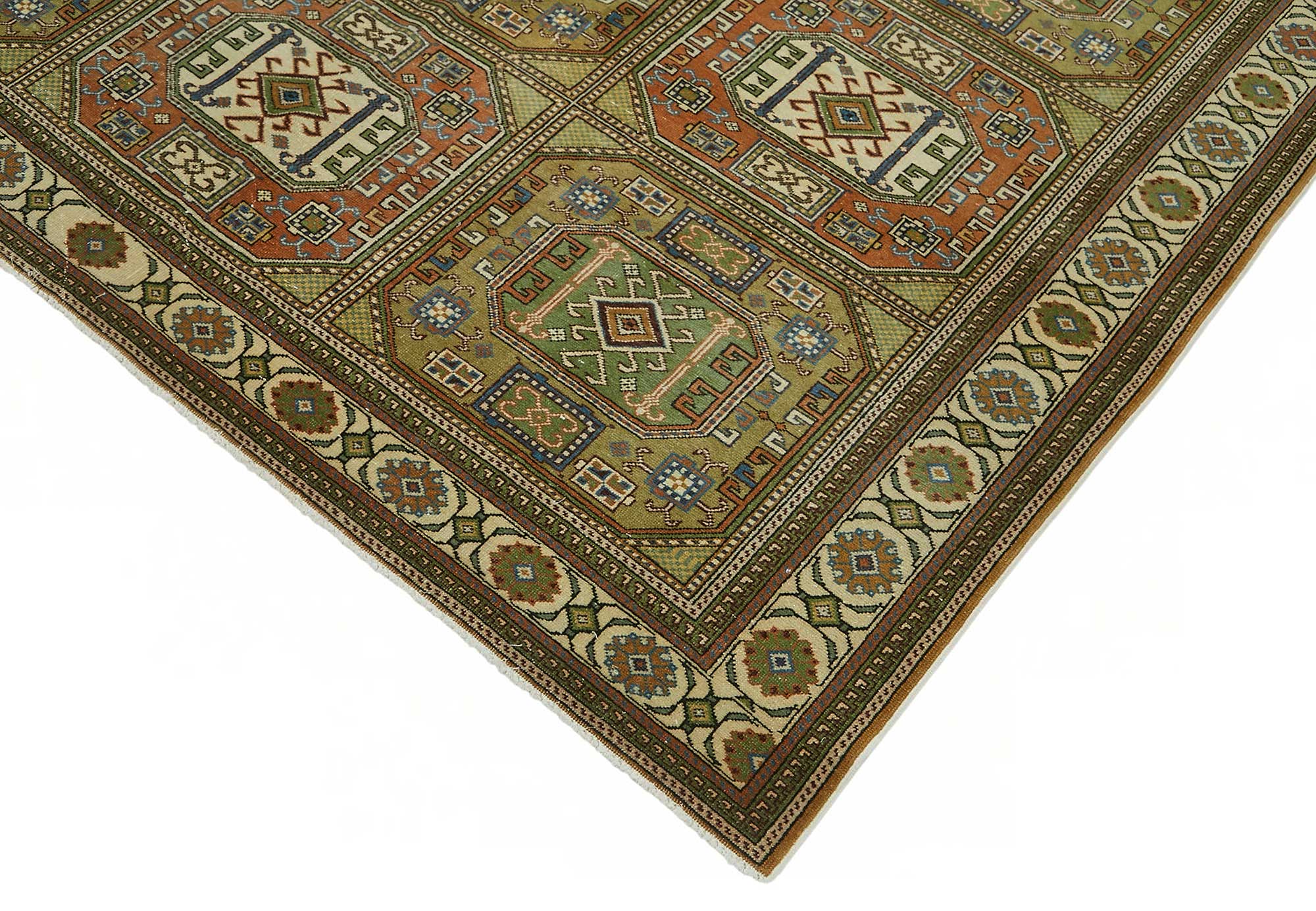 6x9 Hand-Knotted Turkish Wool Rug - 48998