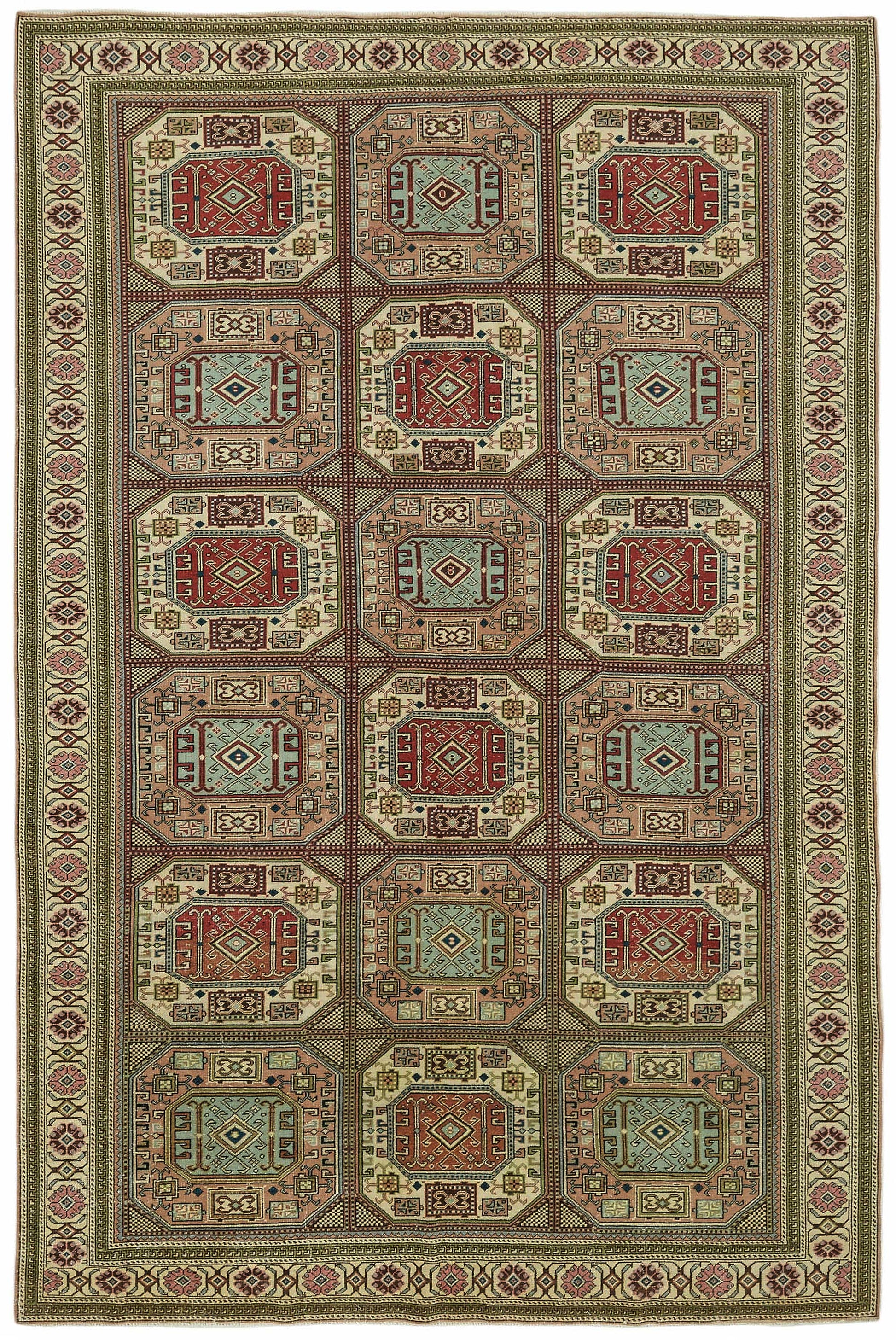 6x10 Hand-Knotted Turkish Wool Rug - 48999