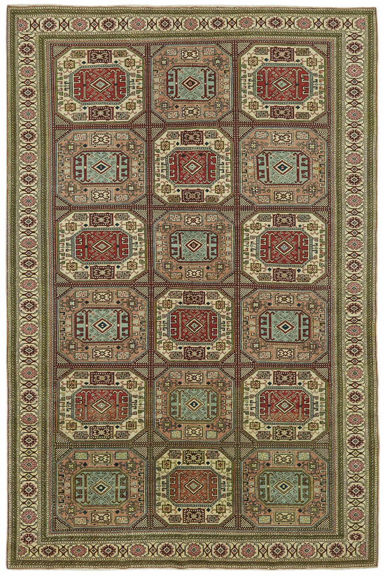 6x10 Hand-Knotted Turkish Wool Rug - 48999