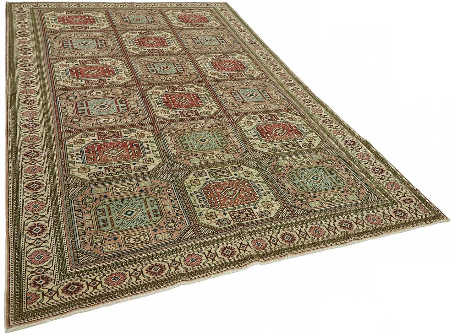 6x10 Hand-Knotted Turkish Wool Rug - 48999