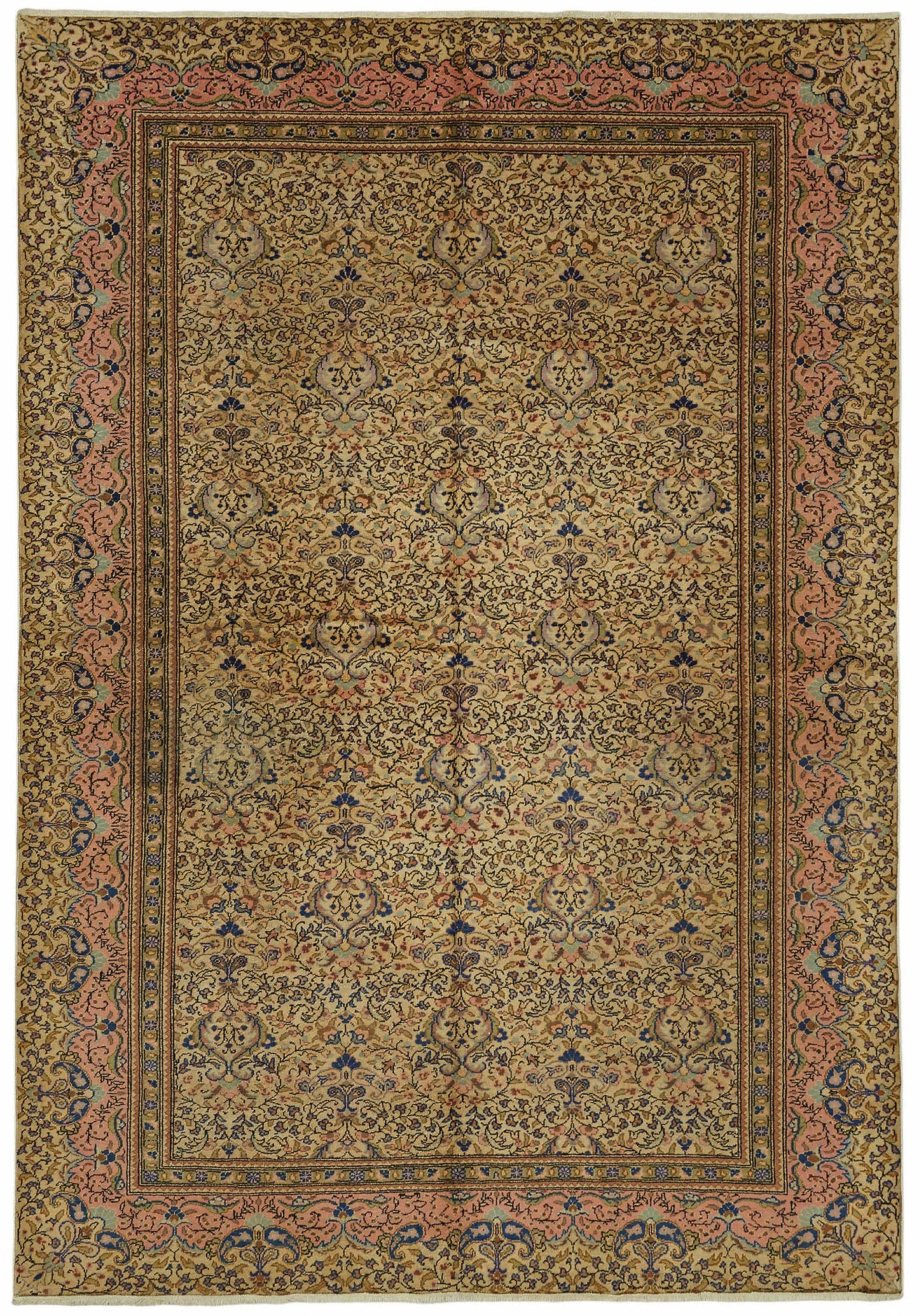 7x9 Hand-Knotted Turkish Wool Rug - 49001