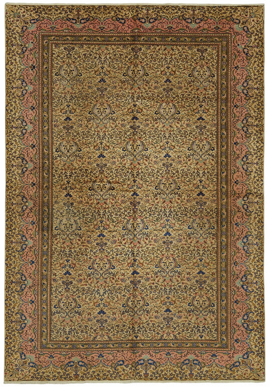7x9 Hand-Knotted Turkish Wool Rug - 49001