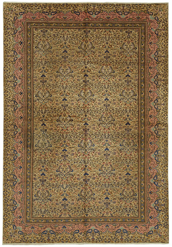 7x9 Hand-Knotted Turkish Wool Rug - 49001