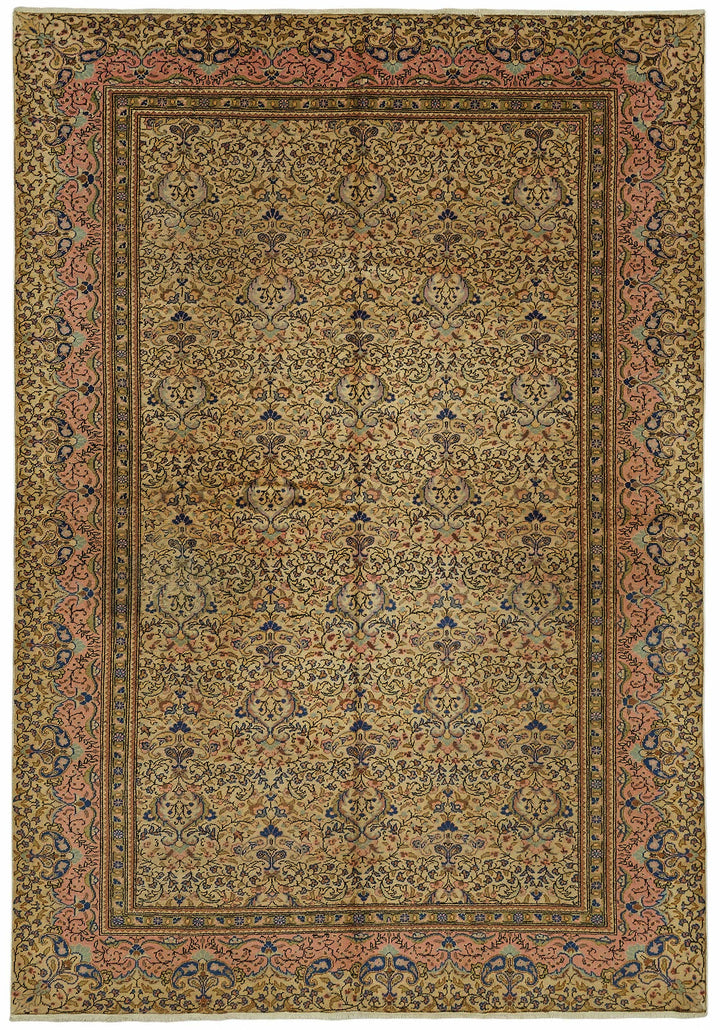 7x9 Hand-Knotted Turkish Wool Rug - 49001