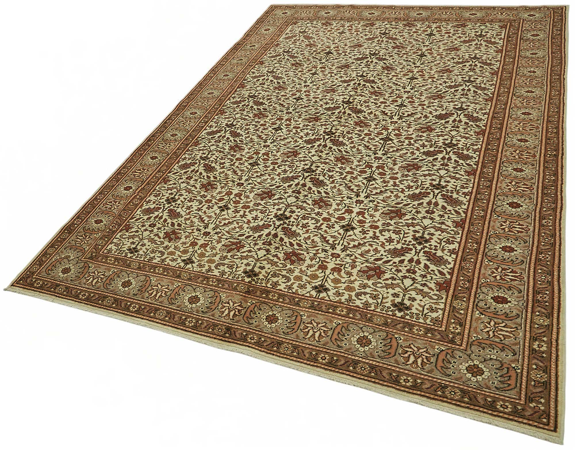 6x9 Hand-Knotted Turkish Wool Rug - 49002