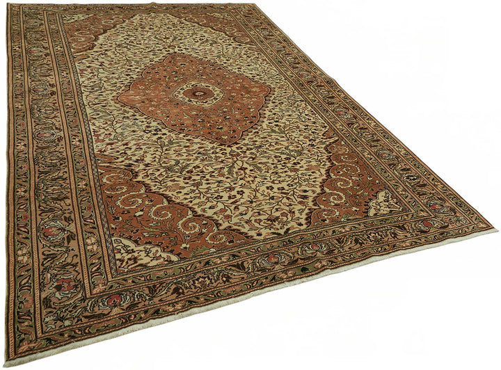 7x10 Hand-Knotted Turkish Wool Rug - 49004