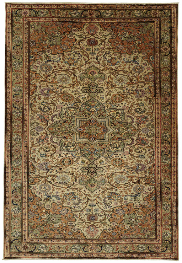 6x9 Hand-Knotted Turkish Wool Rug - 49005