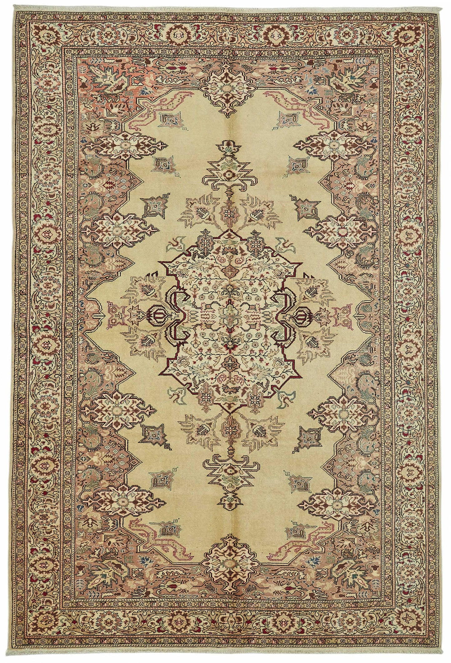 6x9 Hand-Knotted Turkish Wool Rug - 49006