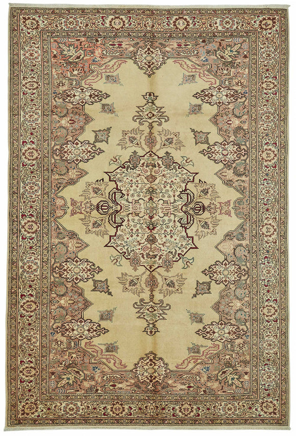 6x9 Hand-Knotted Turkish Wool Rug - 49006