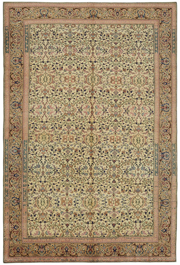 6x9 Hand-Knotted Turkish Wool Rug - 49007