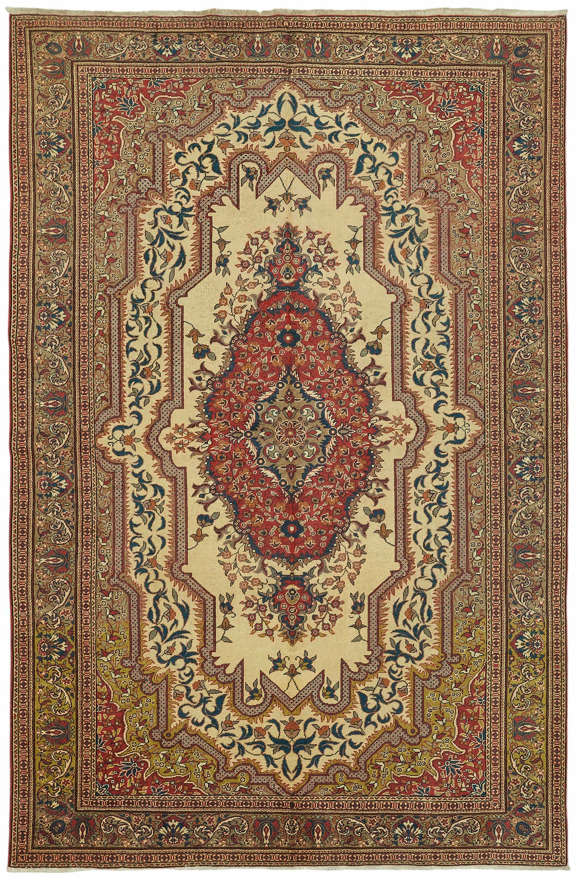 6x10 Hand-Knotted Turkish Wool Rug - 49008