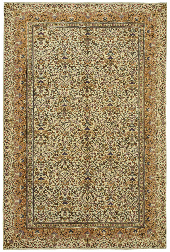 7x9 Hand-Knotted Turkish Wool Rug - 49009