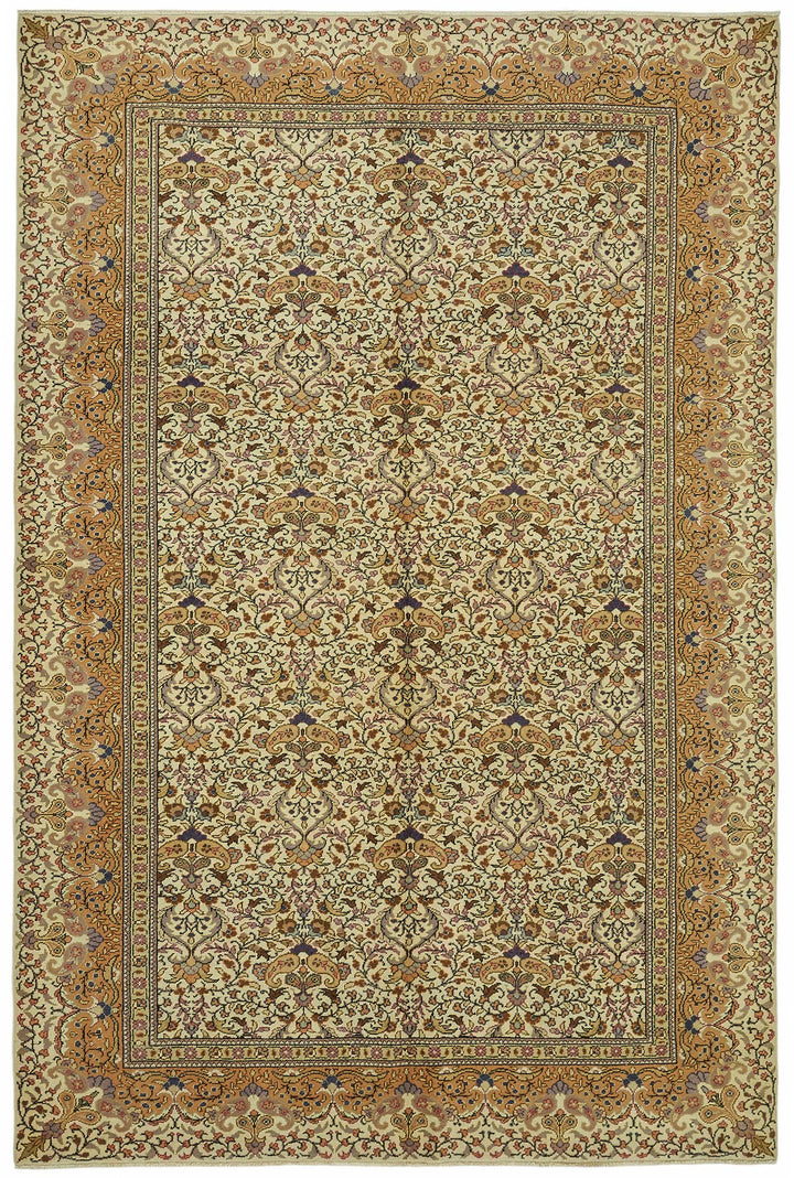 7x9 Hand-Knotted Turkish Wool Rug - 49009