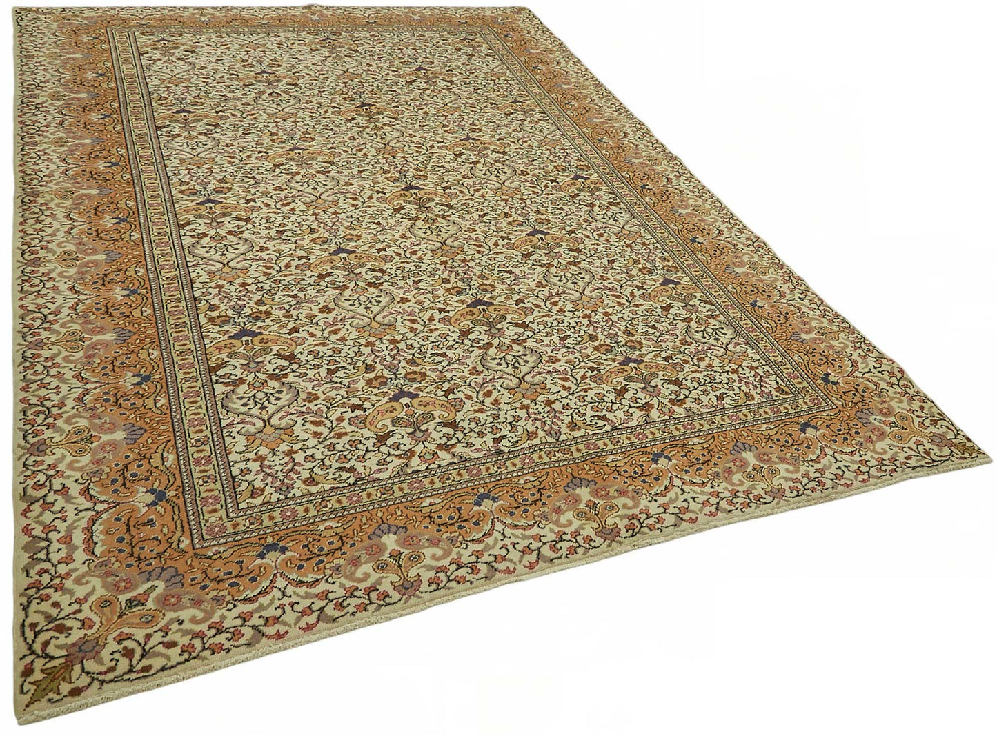 7x9 Hand-Knotted Turkish Wool Rug - 49009