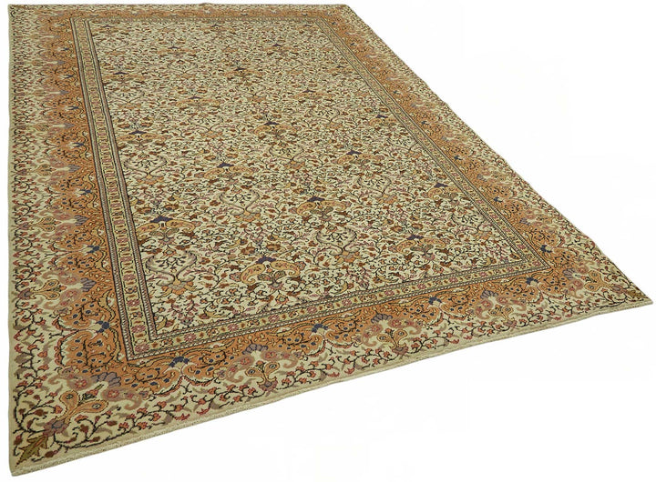 7x9 Hand-Knotted Turkish Wool Rug - 49009