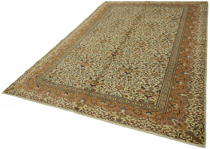 7x9 Hand-Knotted Turkish Wool Rug - 49009