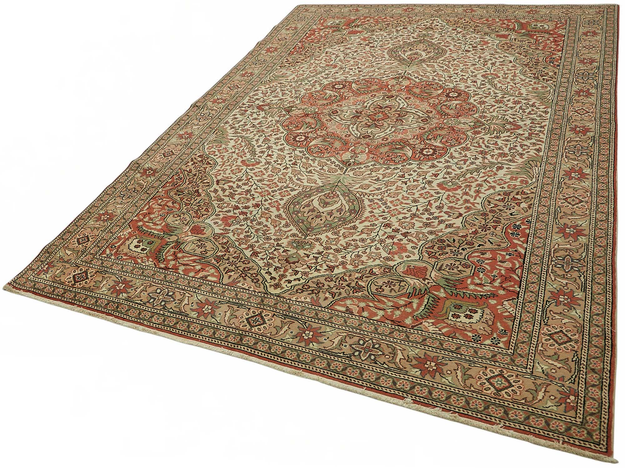 7x9 Hand-Knotted Turkish Wool Rug - 49011