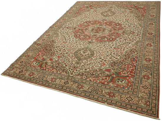 7x9 Hand-Knotted Turkish Wool Rug - 49011