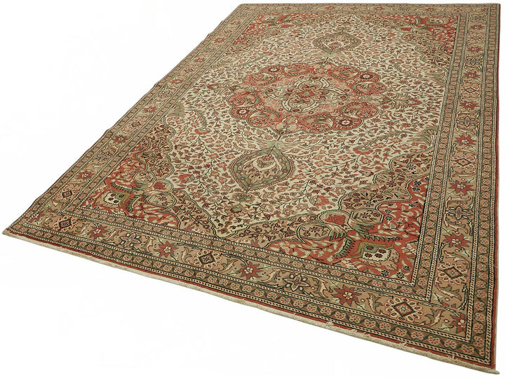 7x9 Hand-Knotted Turkish Wool Rug - 49011