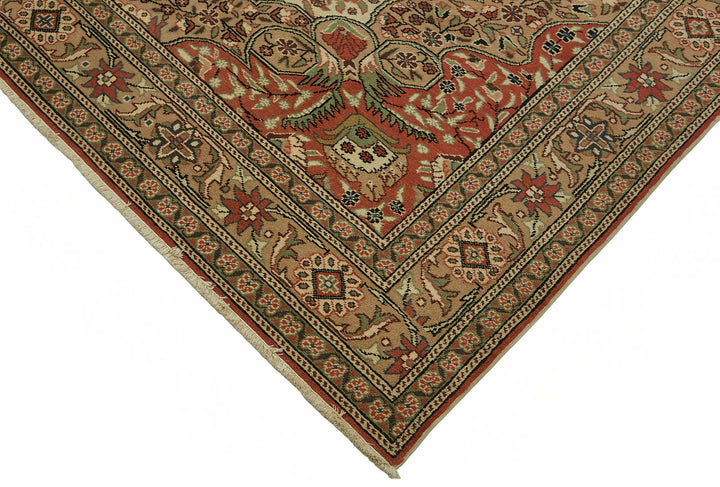 7x9 Hand-Knotted Turkish Wool Rug - 49011