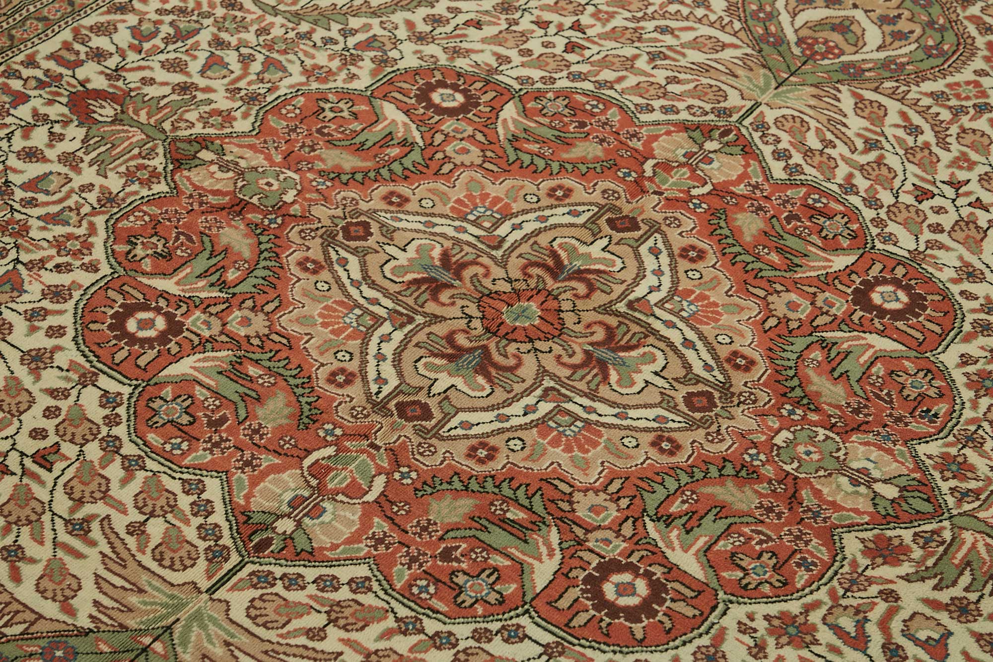 7x9 Hand-Knotted Turkish Wool Rug - 49011