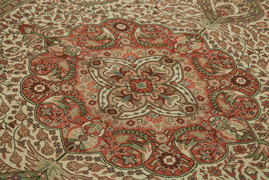 7x9 Hand-Knotted Turkish Wool Rug - 49011