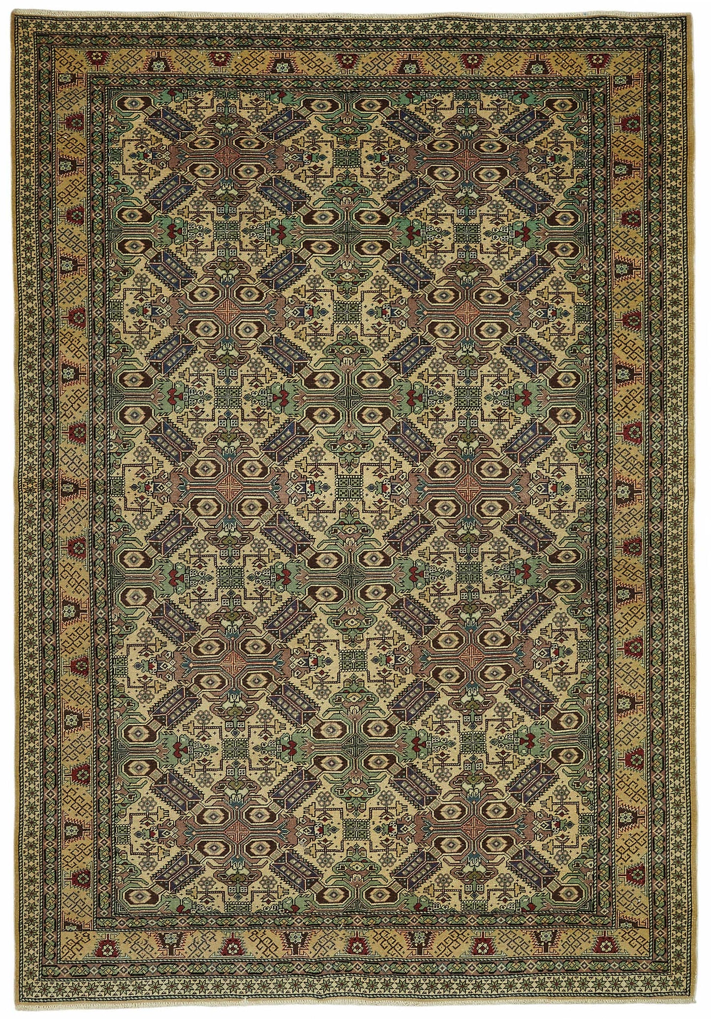 6x9 Hand-Knotted Turkish Wool Rug - 49012