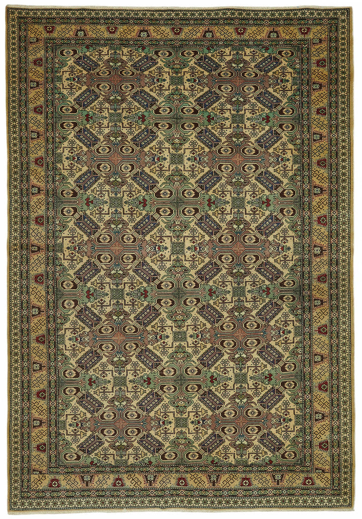 6x9 Hand-Knotted Turkish Wool Rug - 49012