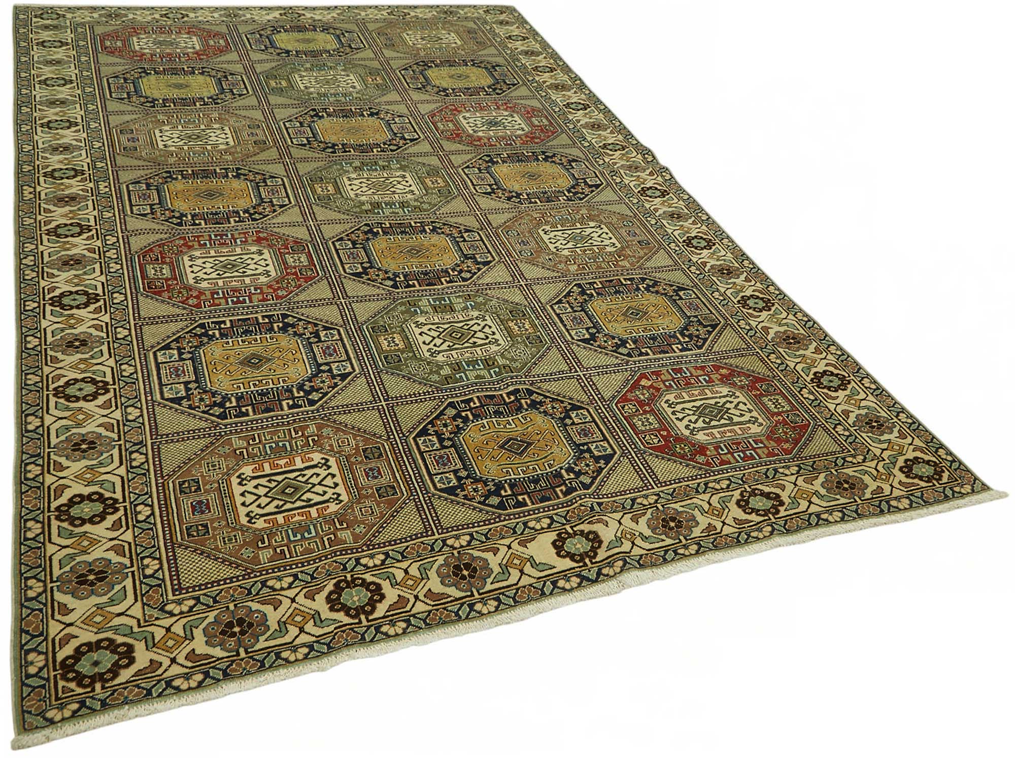 6x10 Hand-Knotted Turkish Wool Rug - 49013