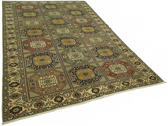 6x10 Hand-Knotted Turkish Wool Rug - 49013