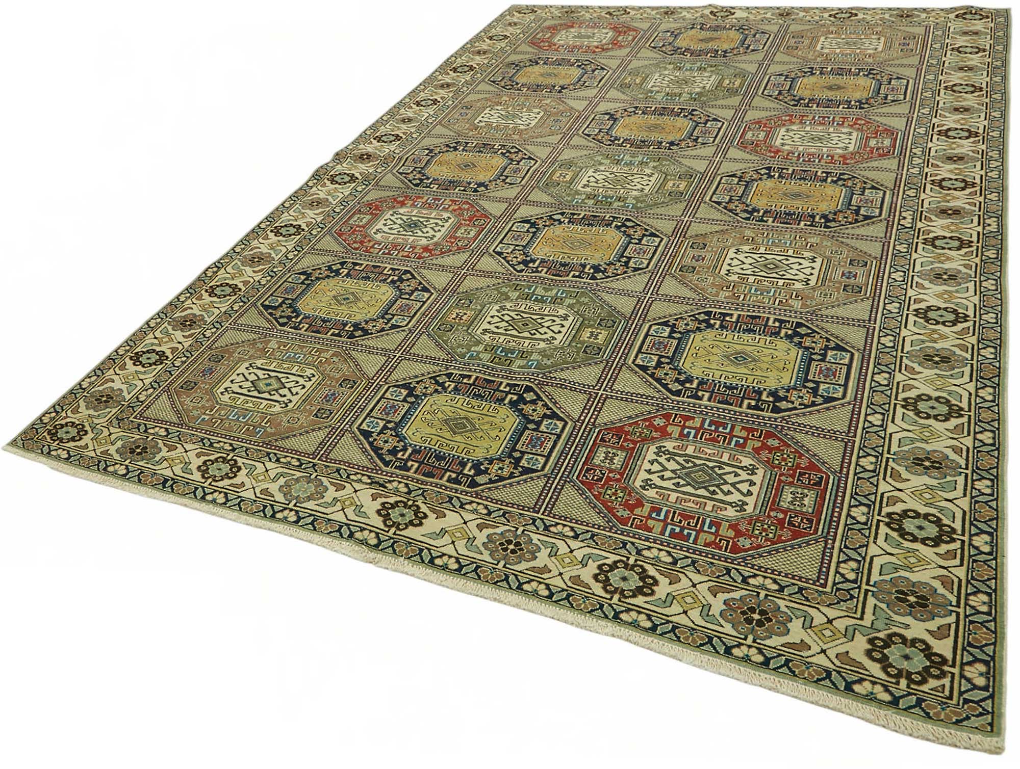 6x10 Hand-Knotted Turkish Wool Rug - 49013