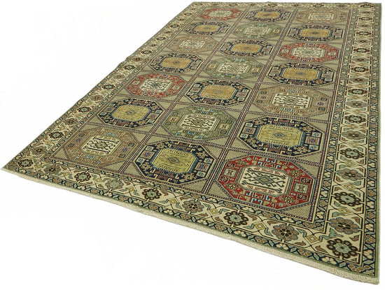 6x10 Hand-Knotted Turkish Wool Rug - 49013