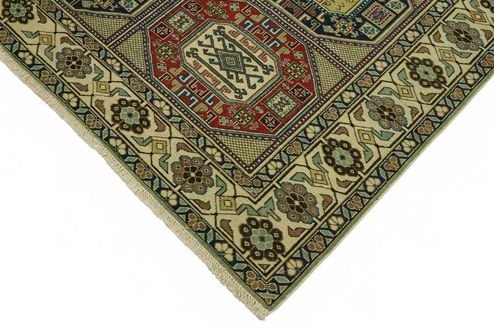 6x10 Hand-Knotted Turkish Wool Rug - 49013