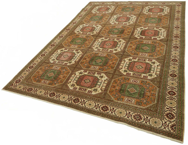 7x9 Hand-Knotted Turkish Wool Rug - 49014
