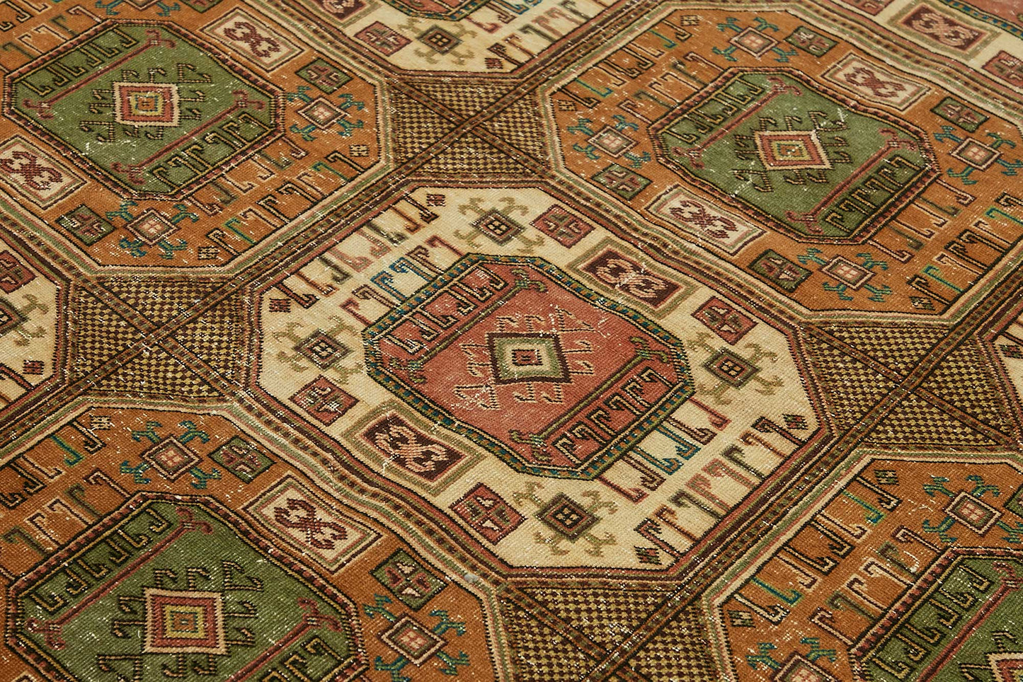 7x9 Hand-Knotted Turkish Wool Rug - 49014