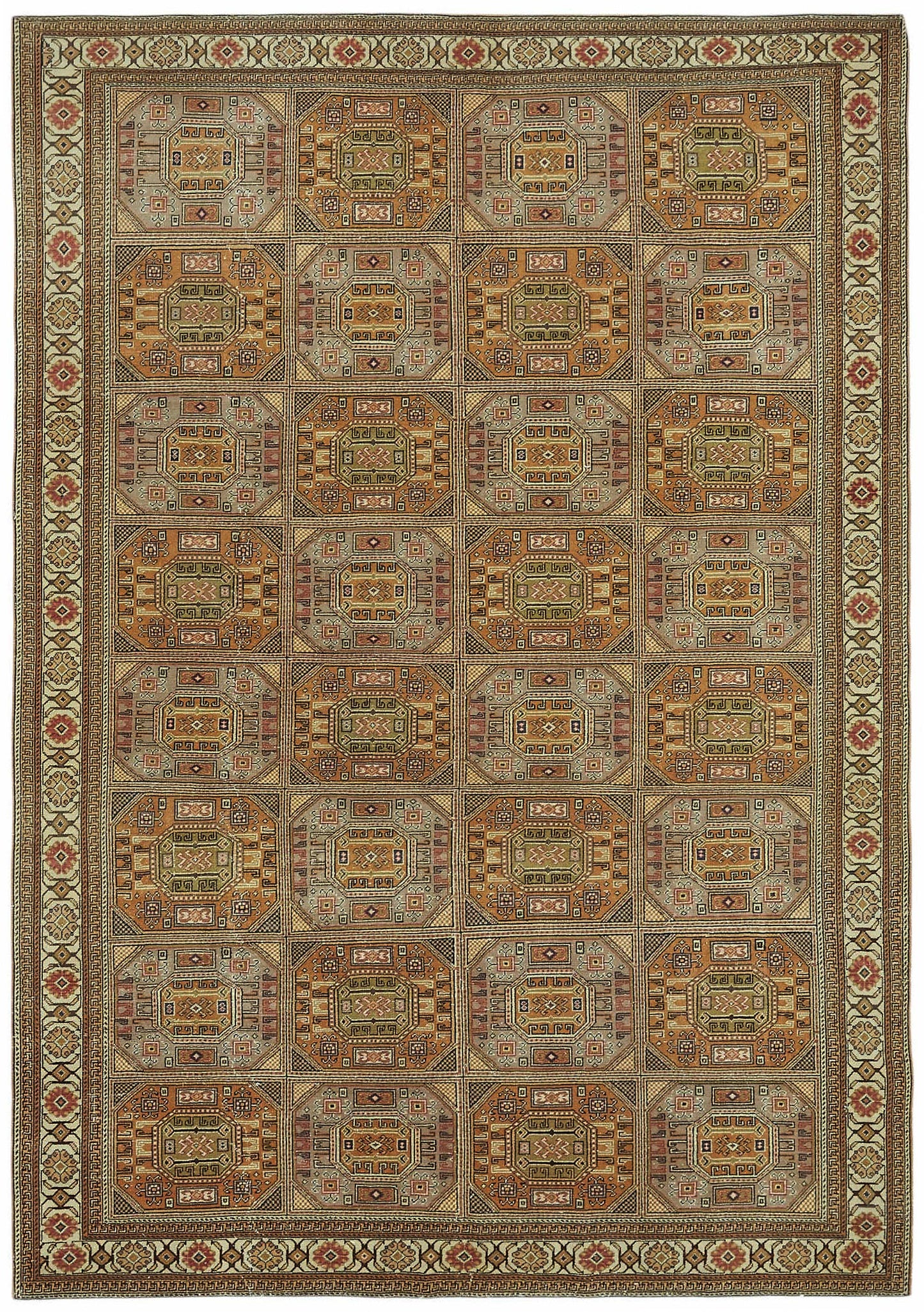 6x9 Hand-Knotted Turkish Wool Rug - 49015