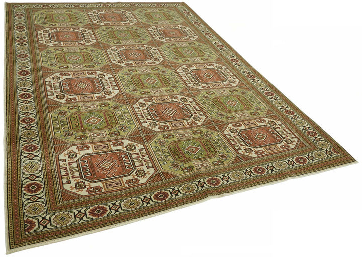 7x10 Hand-Knotted Turkish Wool Rug - 49016