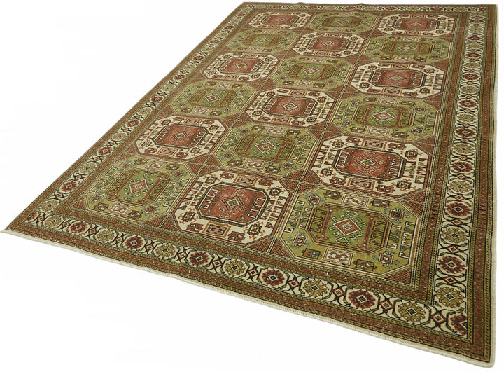 7x10 Hand-Knotted Turkish Wool Rug - 49016