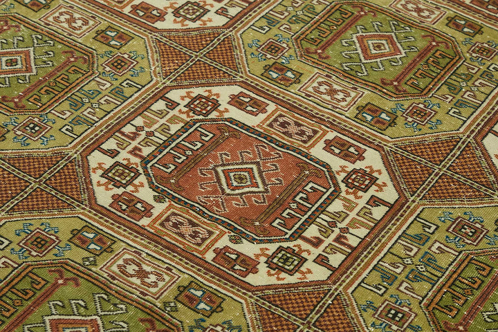 7x10 Hand-Knotted Turkish Wool Rug - 49016