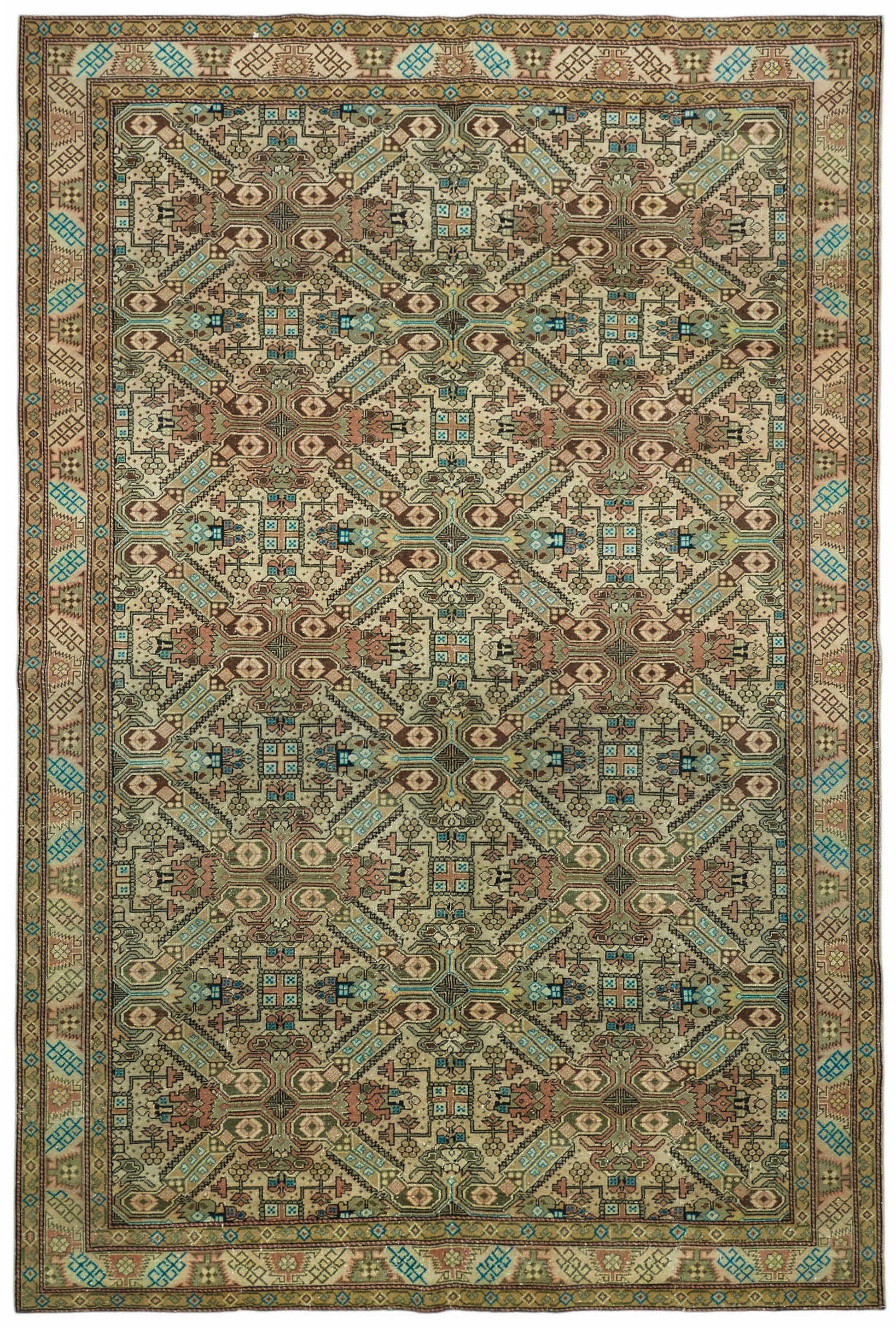 6x9 Hand-Knotted Turkish Wool Rug - 49017