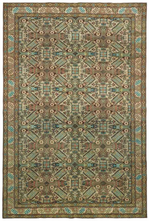 6x9 Hand-Knotted Turkish Wool Rug - 49017