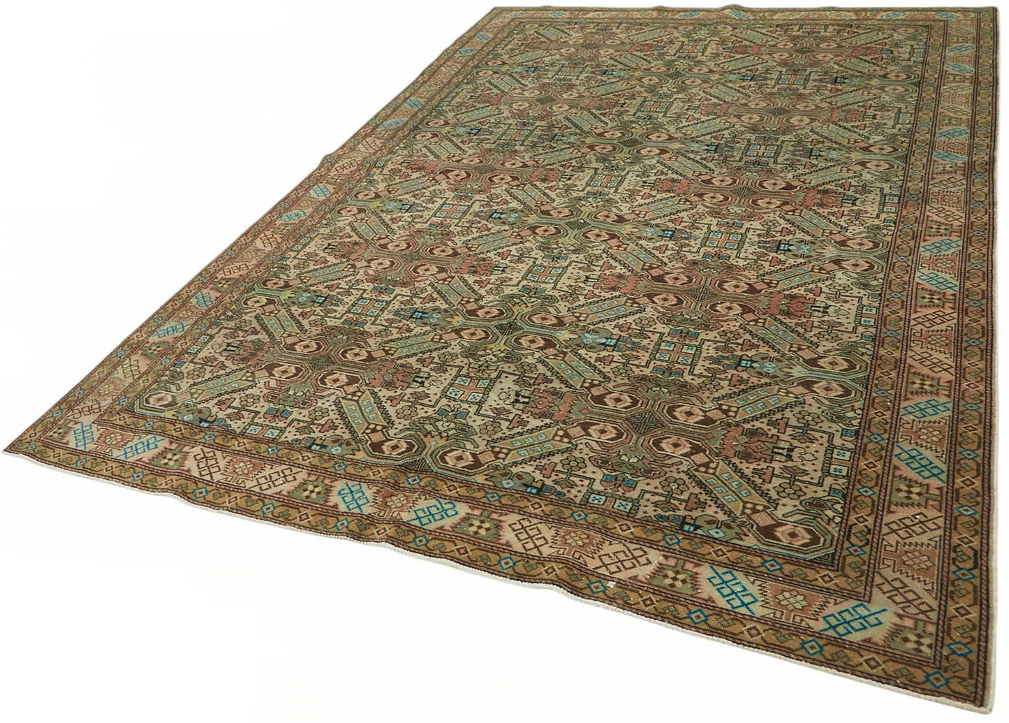 6x9 Hand-Knotted Turkish Wool Rug - 49017
