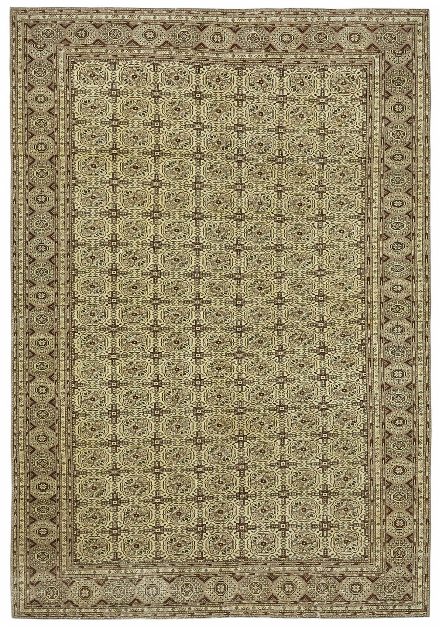 7x9 Hand-Knotted Turkish Wool Rug - 49019