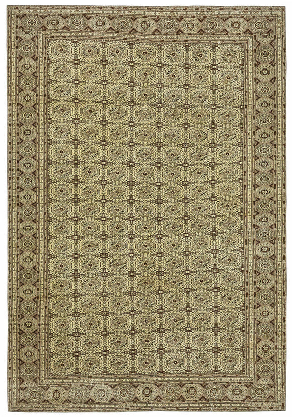 7x9 Hand-Knotted Turkish Wool Rug - 49019