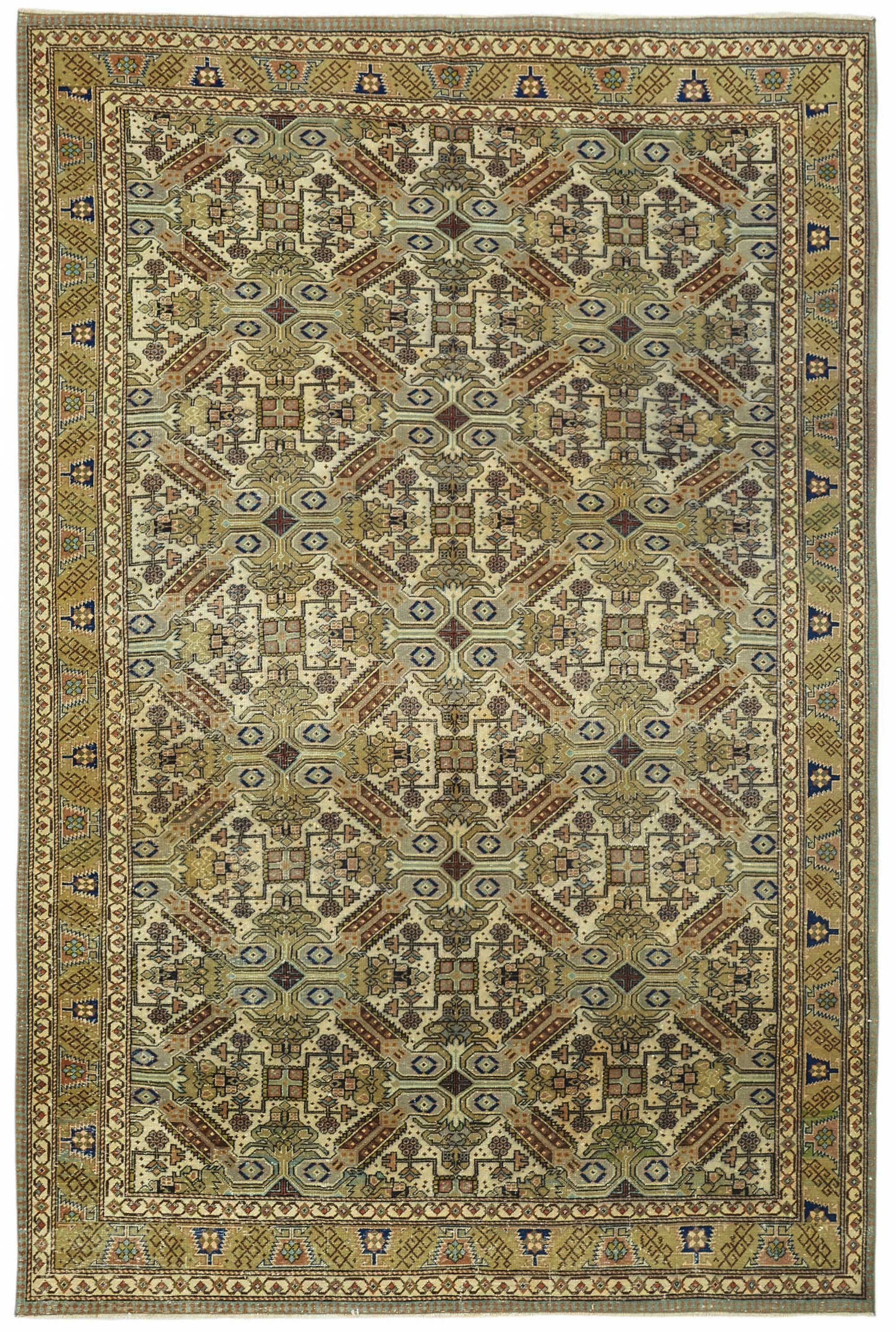 6x9 Hand-Knotted Turkish Wool Rug - 49020