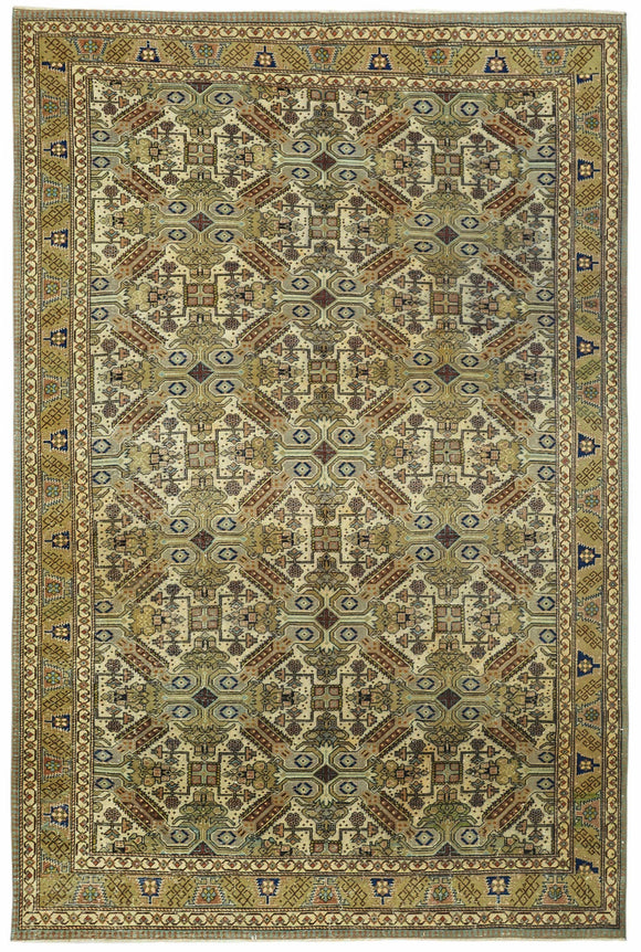 6x9 Hand-Knotted Turkish Wool Rug - 49020